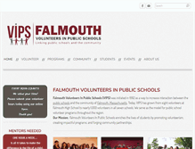 Tablet Screenshot of falmouthvips.org